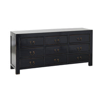 Sansha 9 Drawer Chest Black