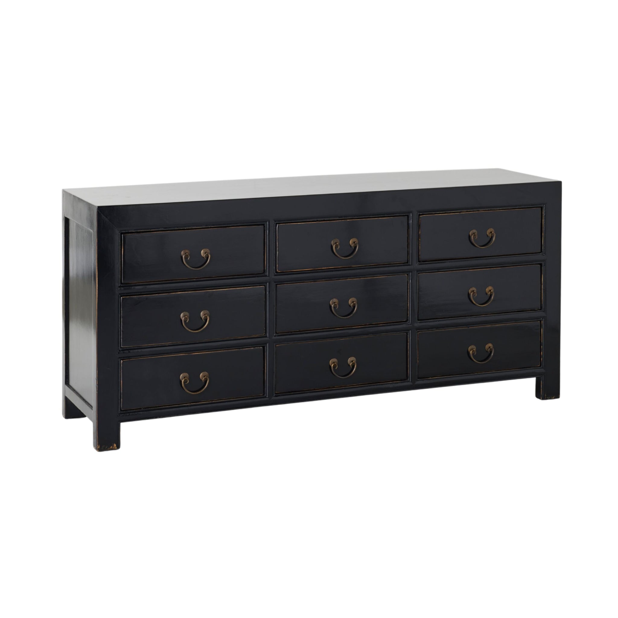 Sansha 9 Drawer Chest Black