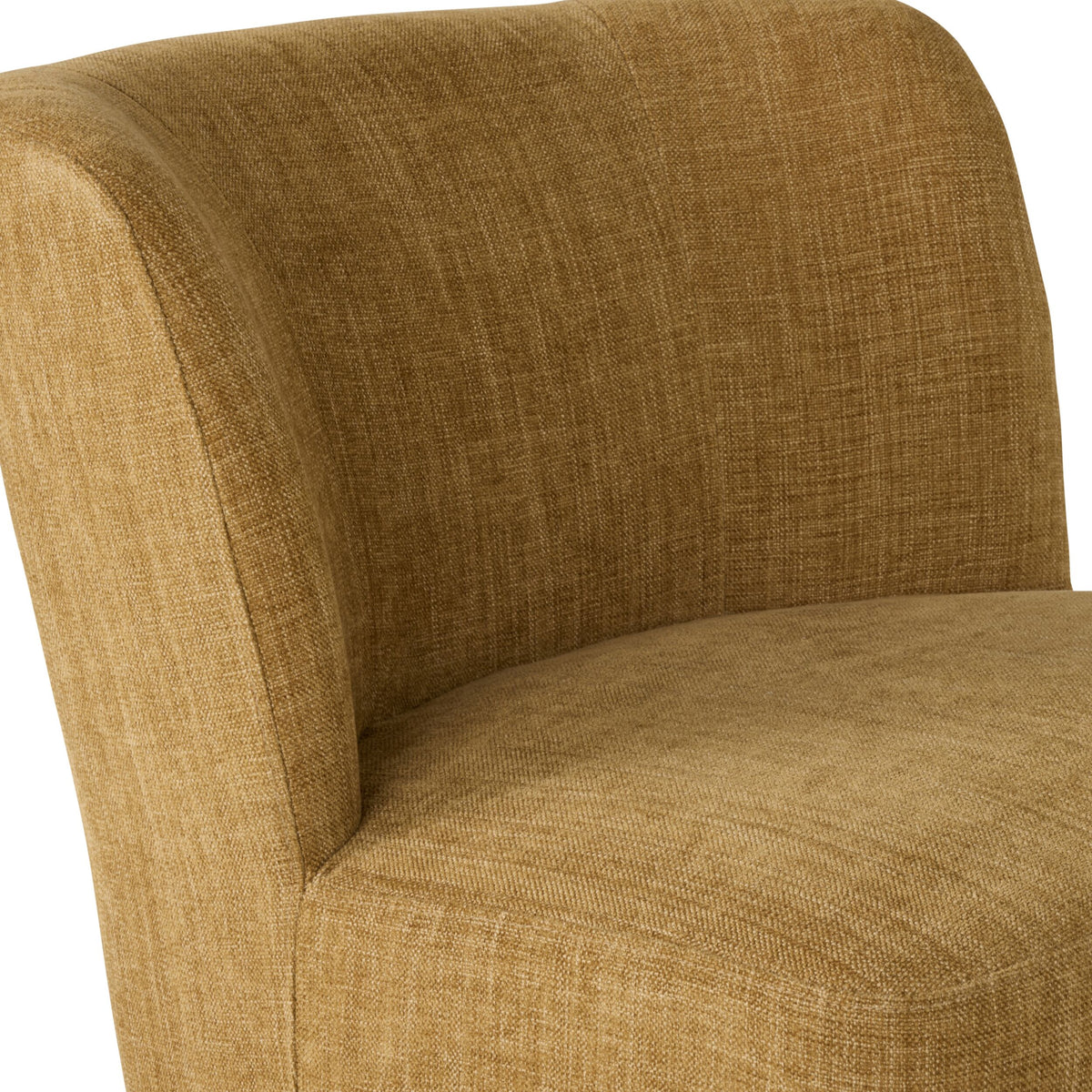 Amala Swivel Occasional Chair Mustard Weave