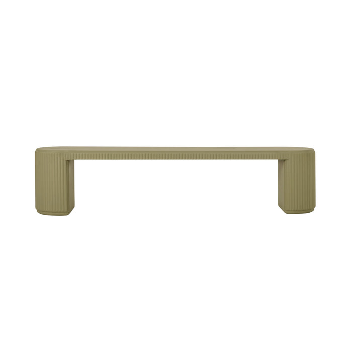 Ravello Ripple Bench 200cm Olive