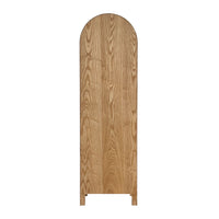 Paige Curved Display Cabinet Natural
