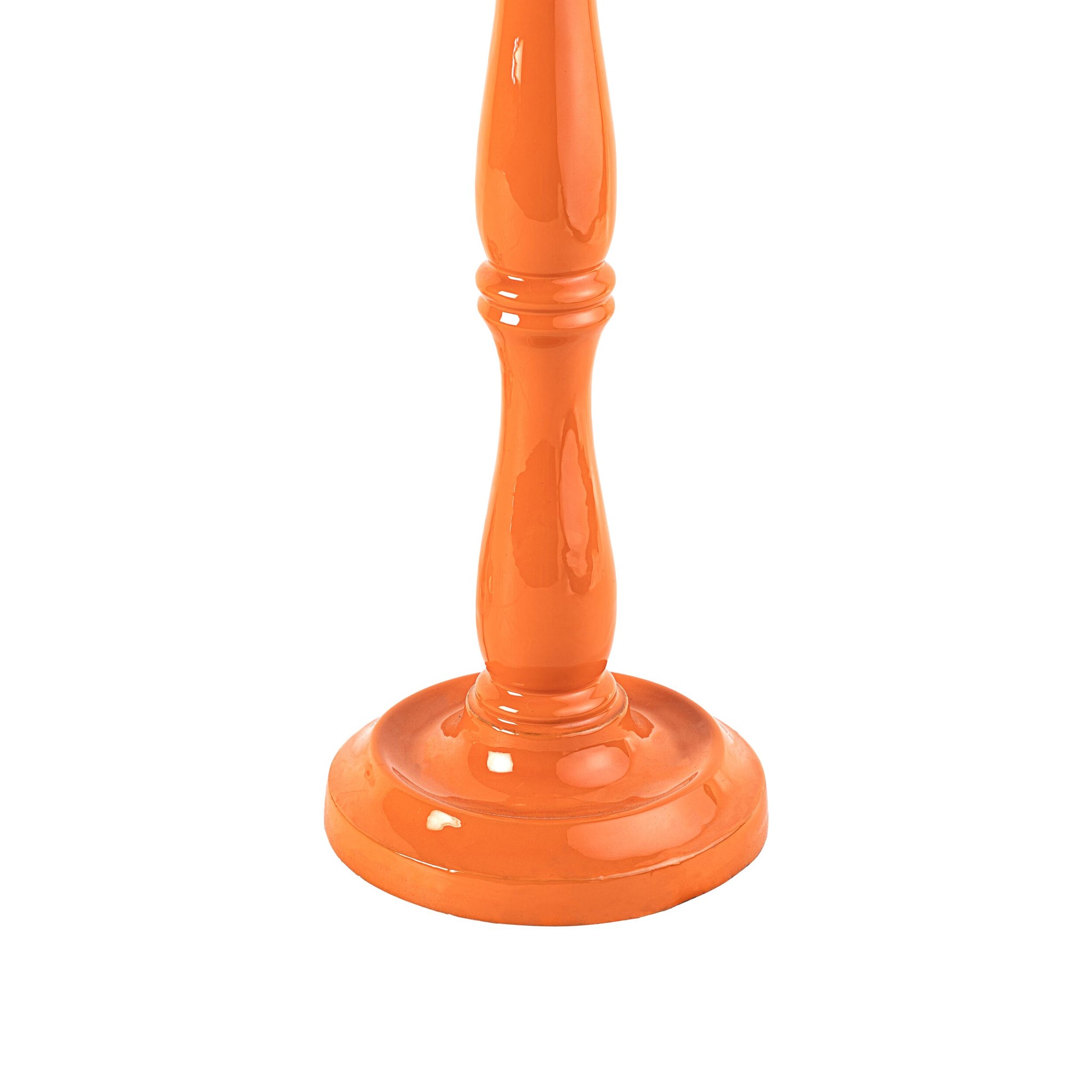 Windsor Wooden Table Burnt Orange Base Only 14x28cm