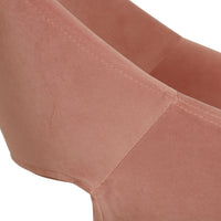 Kip Velvet Desk Chair Velvet Rose