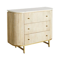 Deva 3 drawer Chest with Marble Top