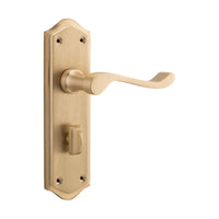 6633P Door Lever Henley Privacy Pair Satin Brass H180xW50xP58mm