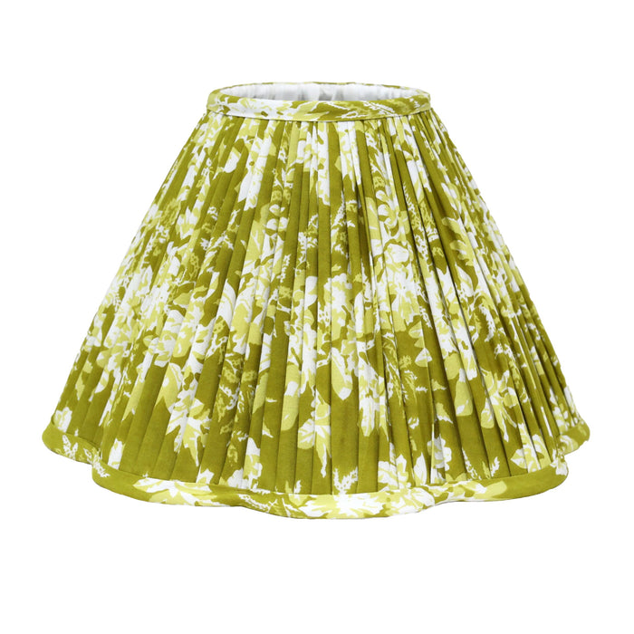 Loni Scallop Tapered Shade Citron Green 35cm