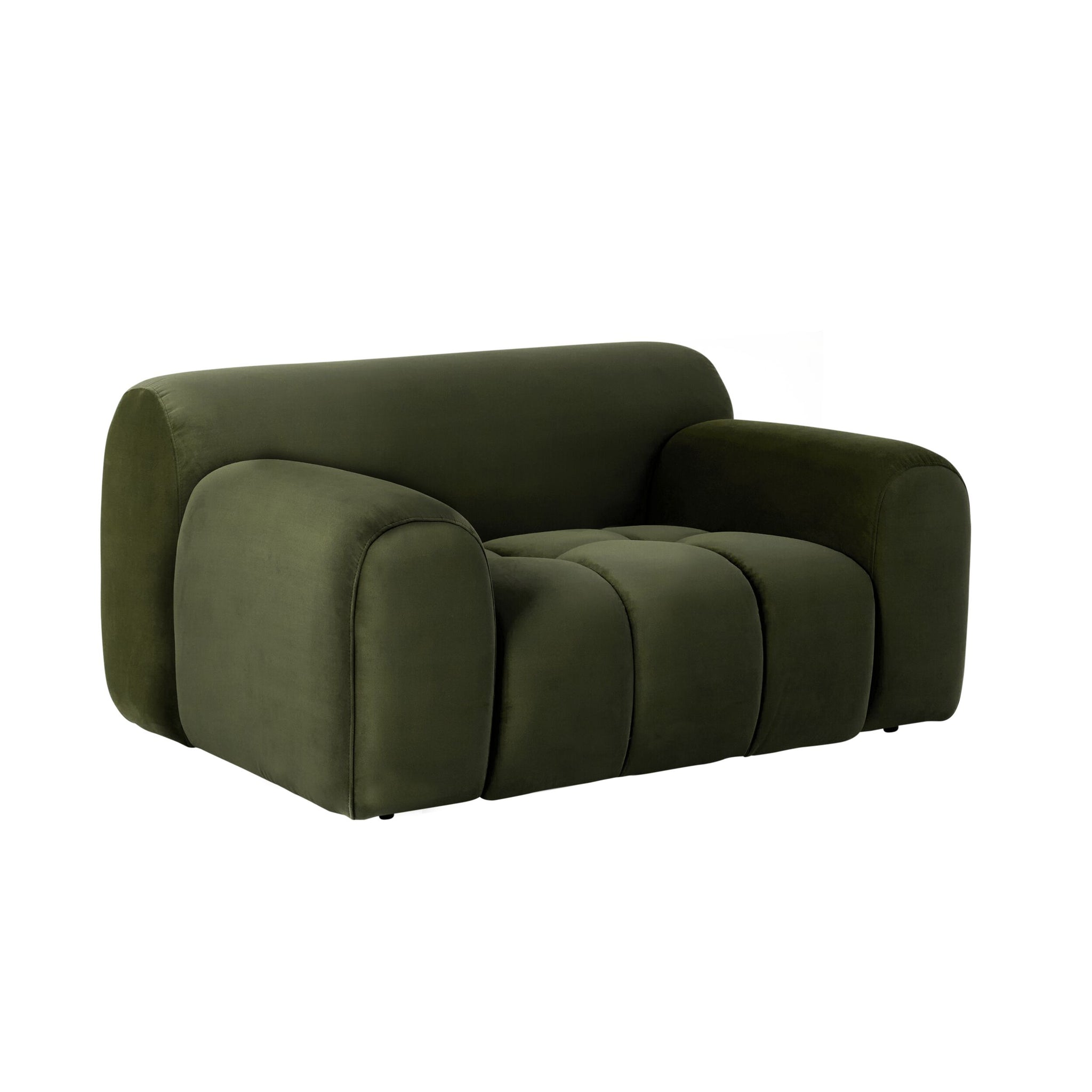 Alexis Velvet Armchair Eucalyptus