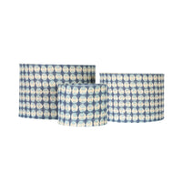 Drum Shade Blue 45x30cm