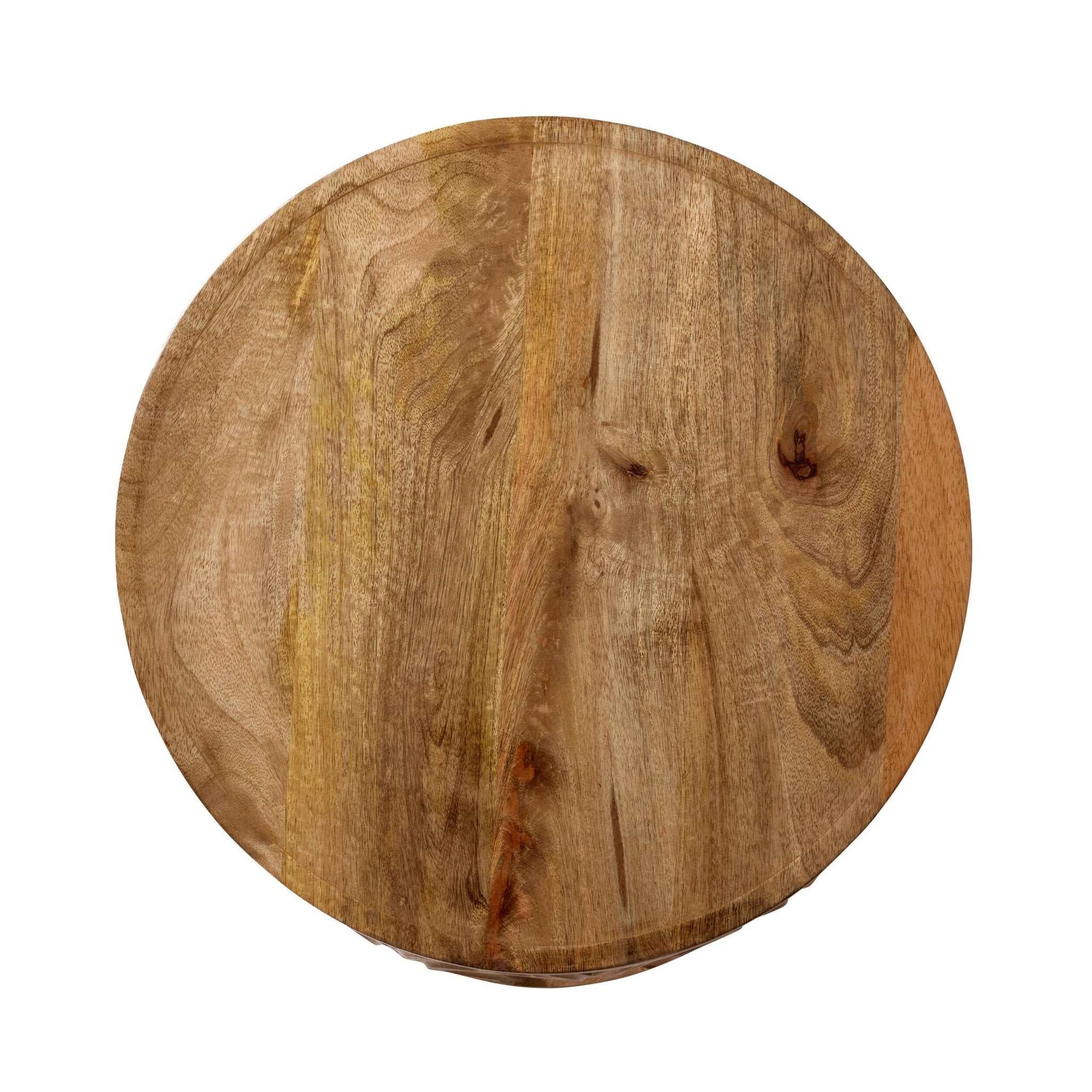 Eco Sole Carved Wooden Side Table Large 48cm