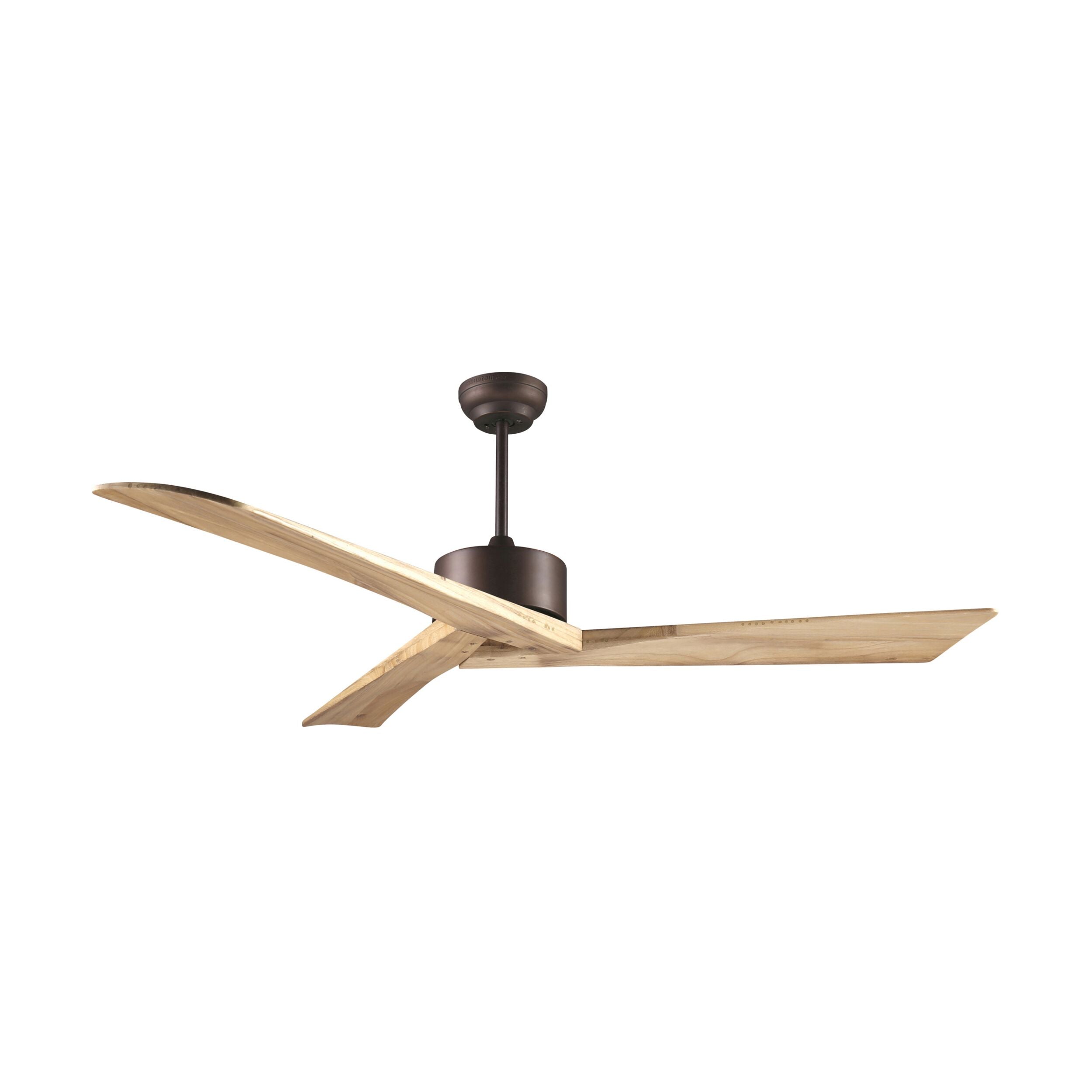 Java Indoor DC Ceiling Fan with Remote - Natural Timber 150cm