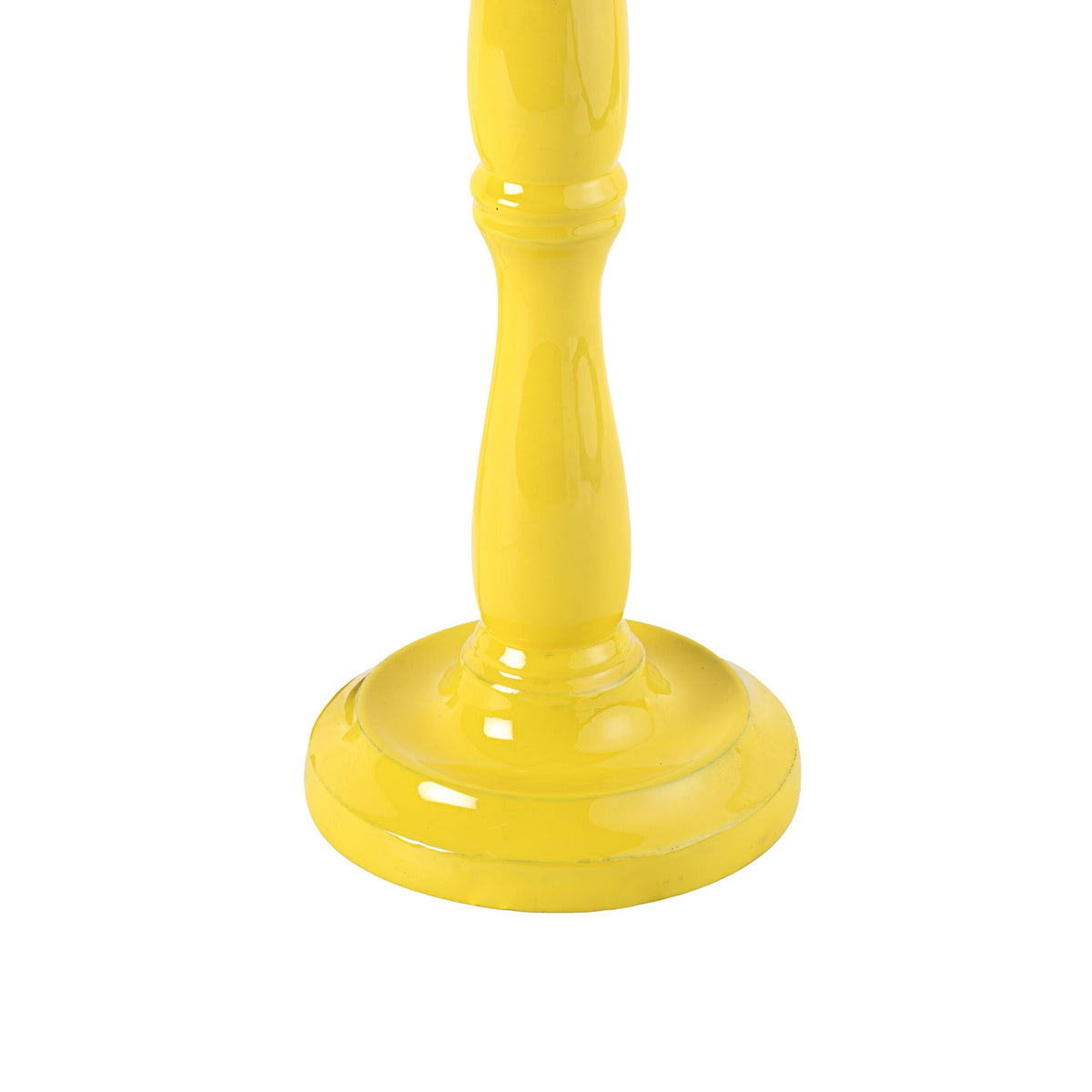 Windsor Wooden Table Lamp Yellow Base Only 14x28cm