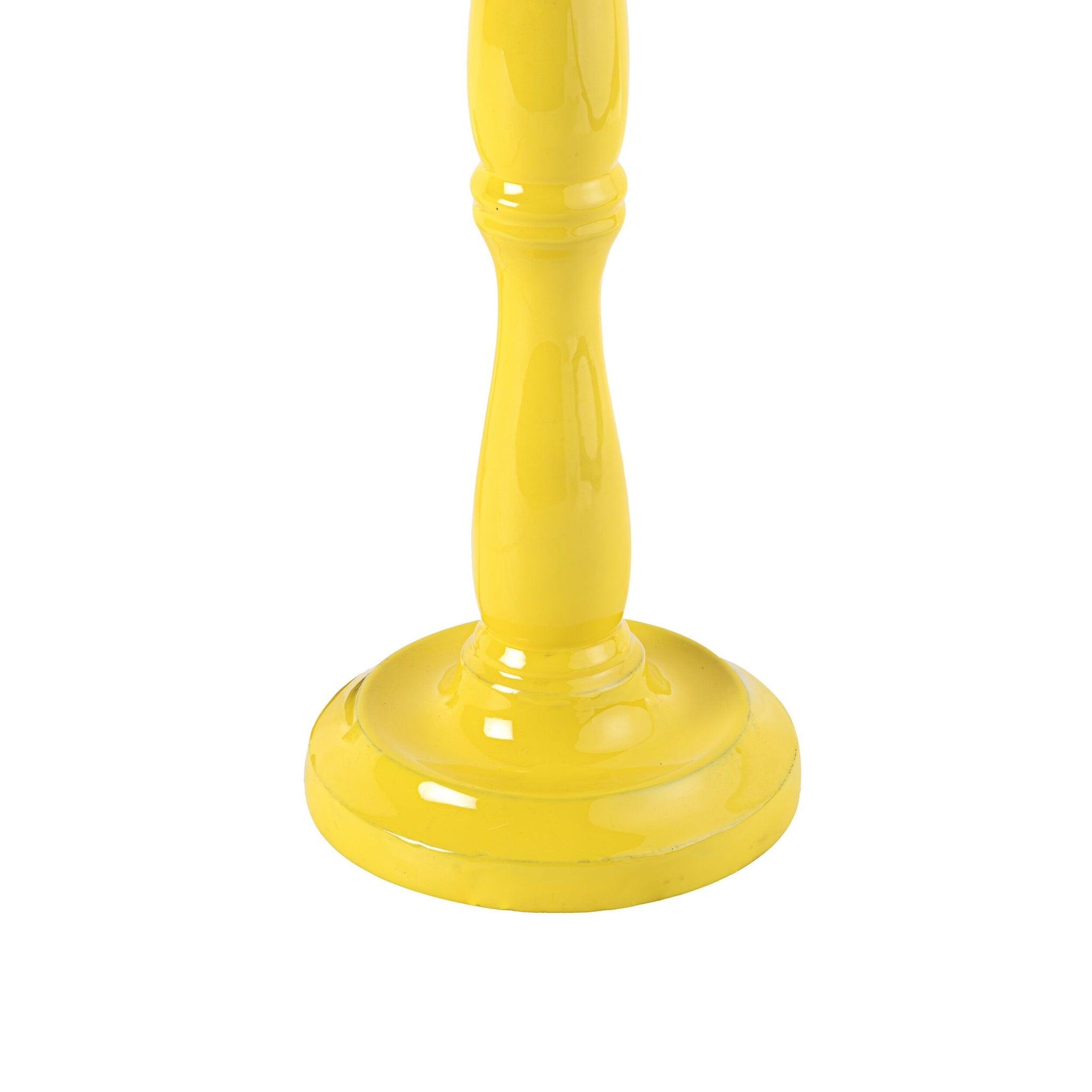 Windsor Wooden Table Lamp Yellow Base Only 14x28cm