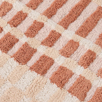 Maison Hi Lo Bath Runner Clay Check