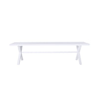 Blake Aluminium Dining Table 300cm White
