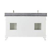 Rosette Granite Top Double Vanity White 1550mm