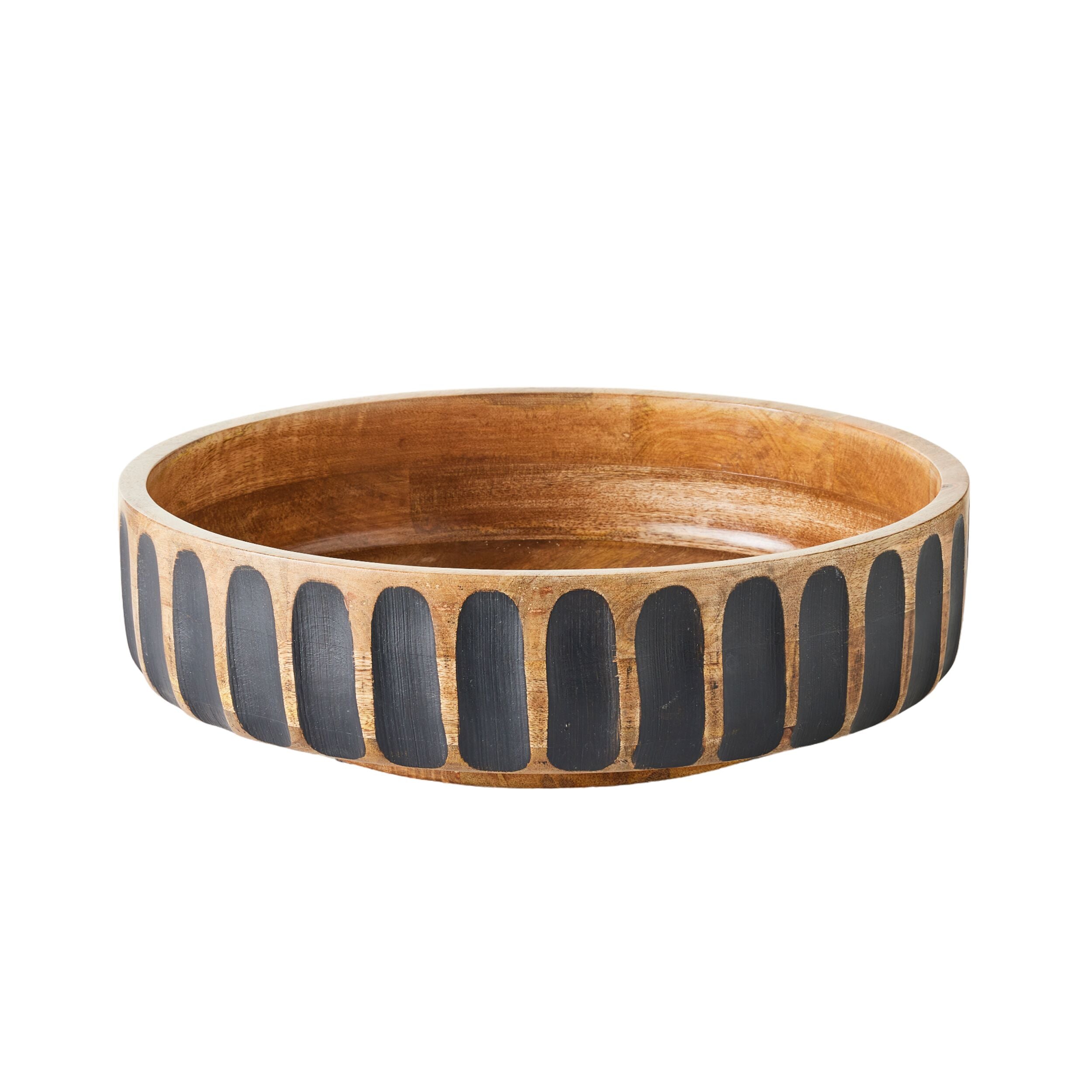 Moana Salad Bowl Black 40x40x12cm