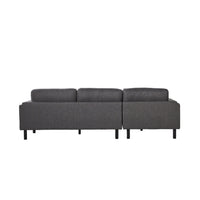 Finch 3 Seater LHS Chaise Amalfi Charcoal