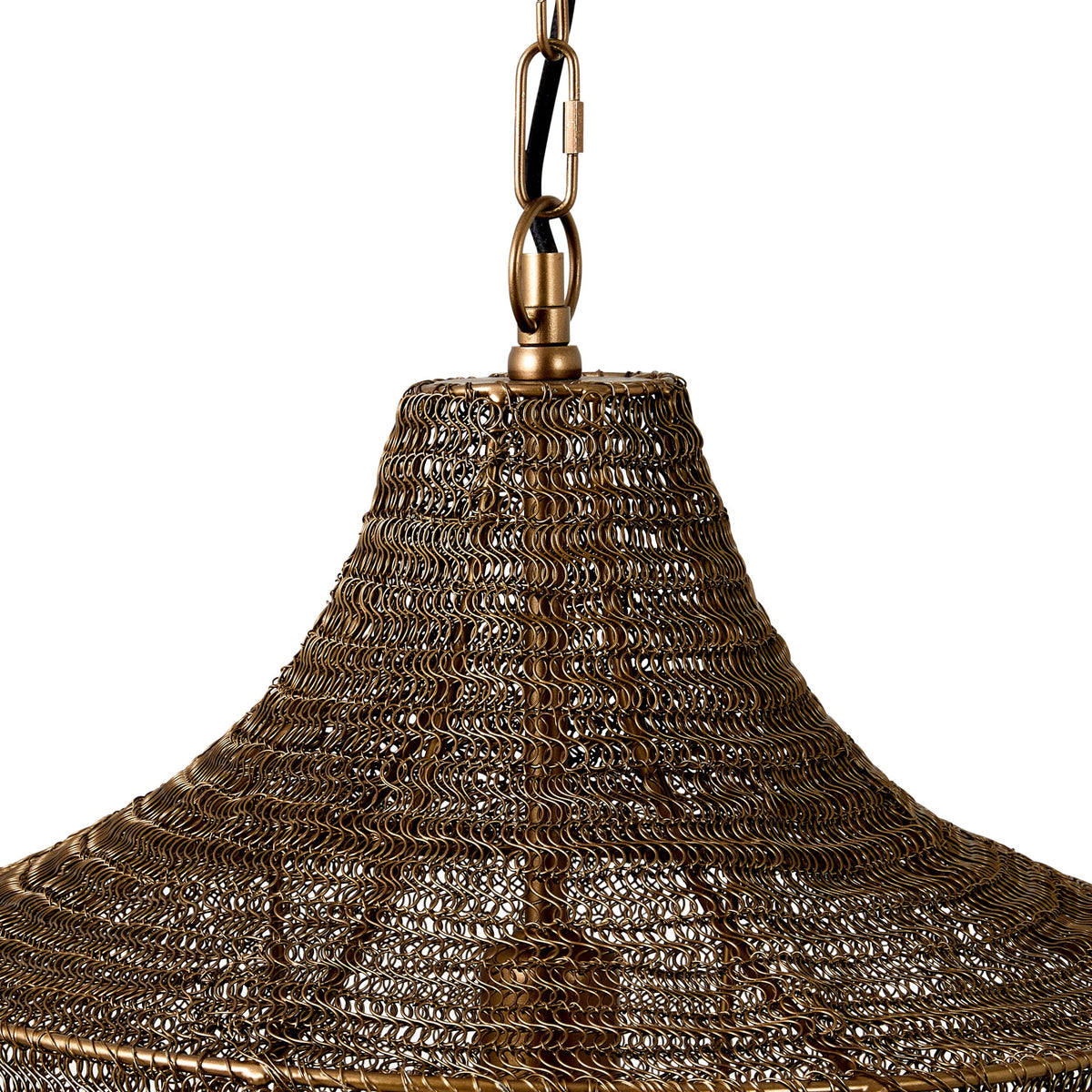 Sahara Metal Wire Pendant Antique Brass 44x44x66cm