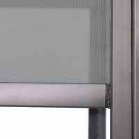 Sanctuary Roller Blind for Charcoal Pergola