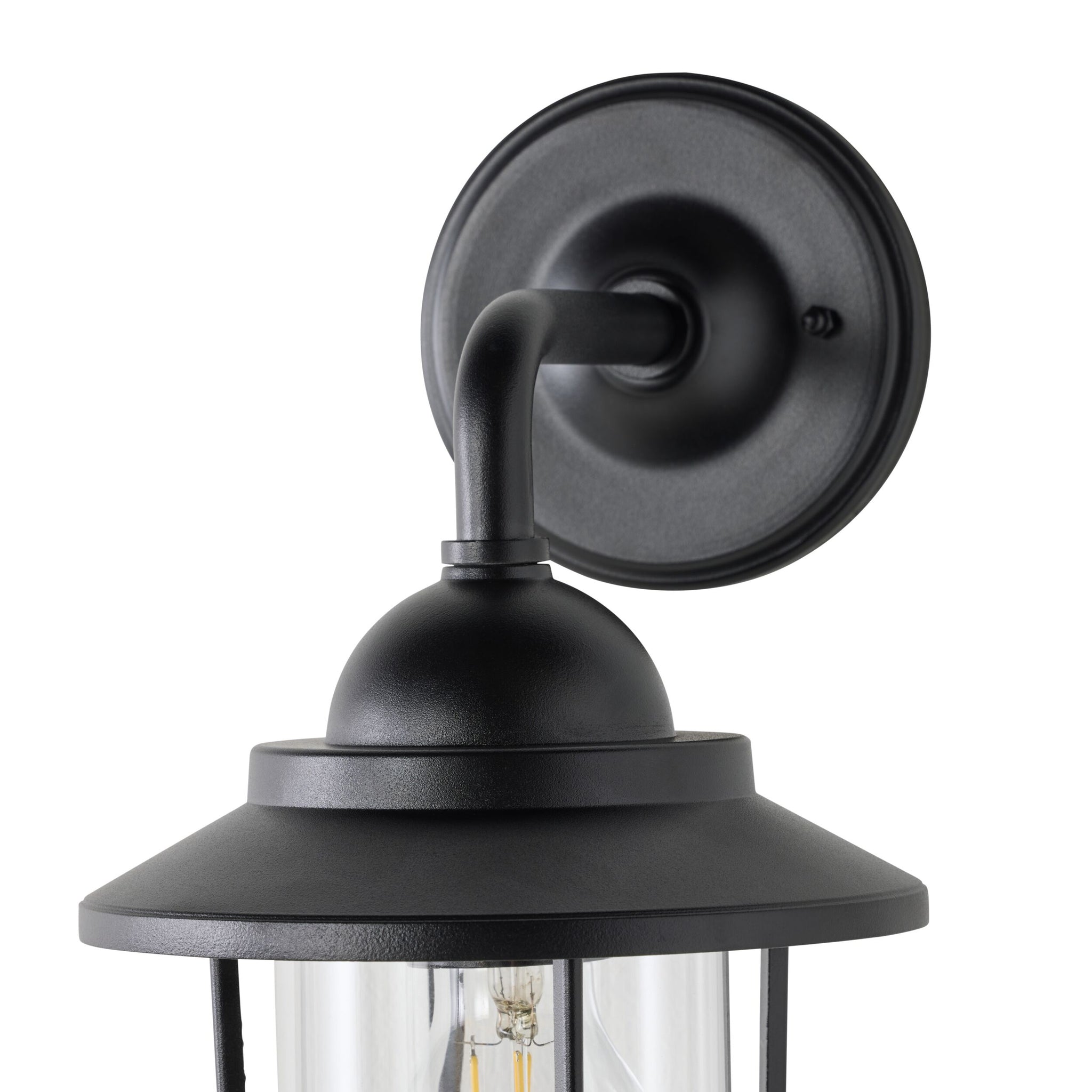 Devon 1 Light Exterior Wall Bracket Black