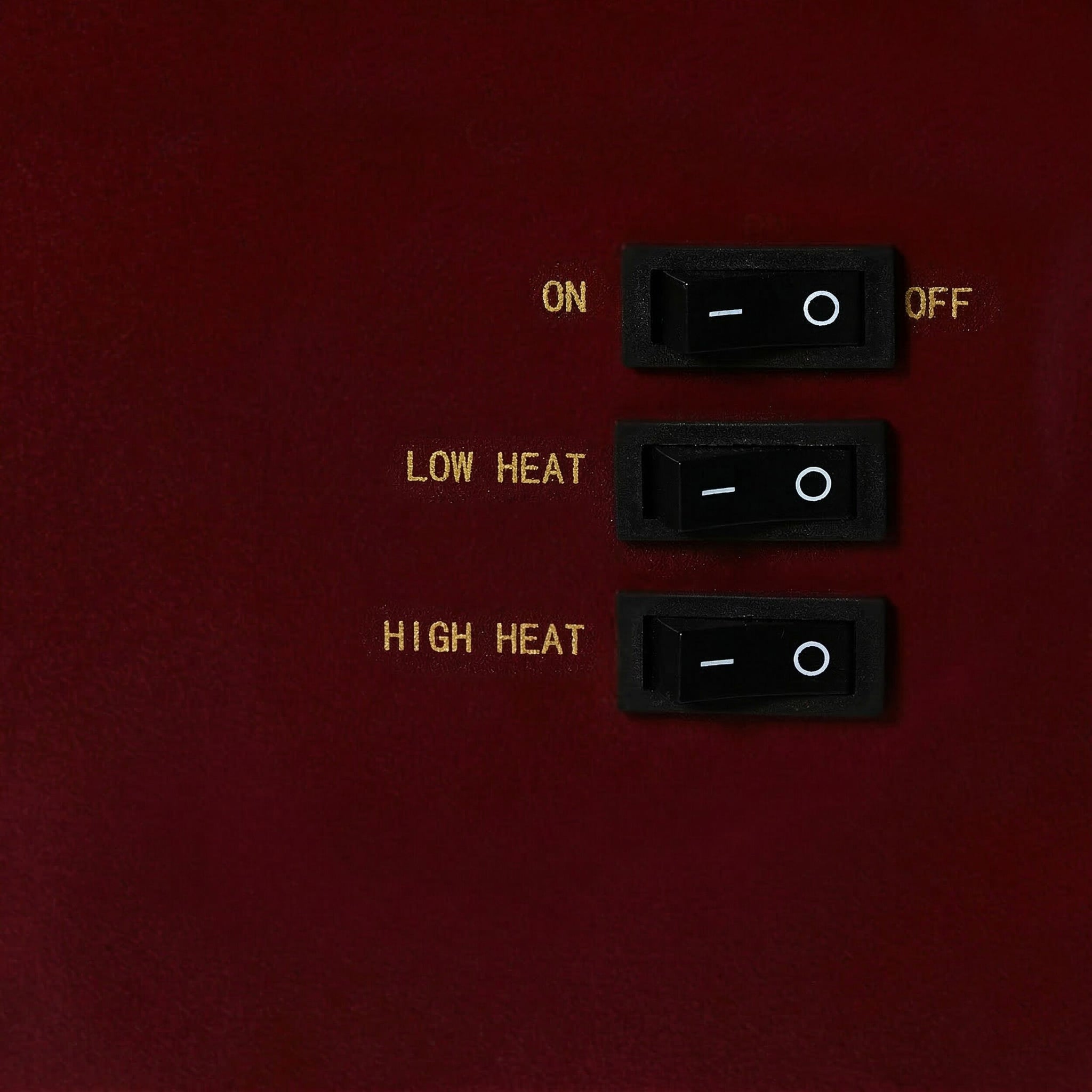 Bromley Electric Fireplace Burgundy