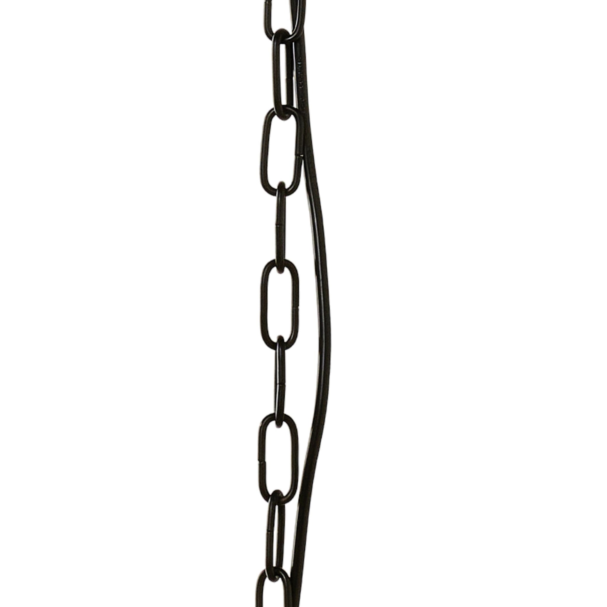 Karter 3 Light Cube Pendant Black 30x61cm