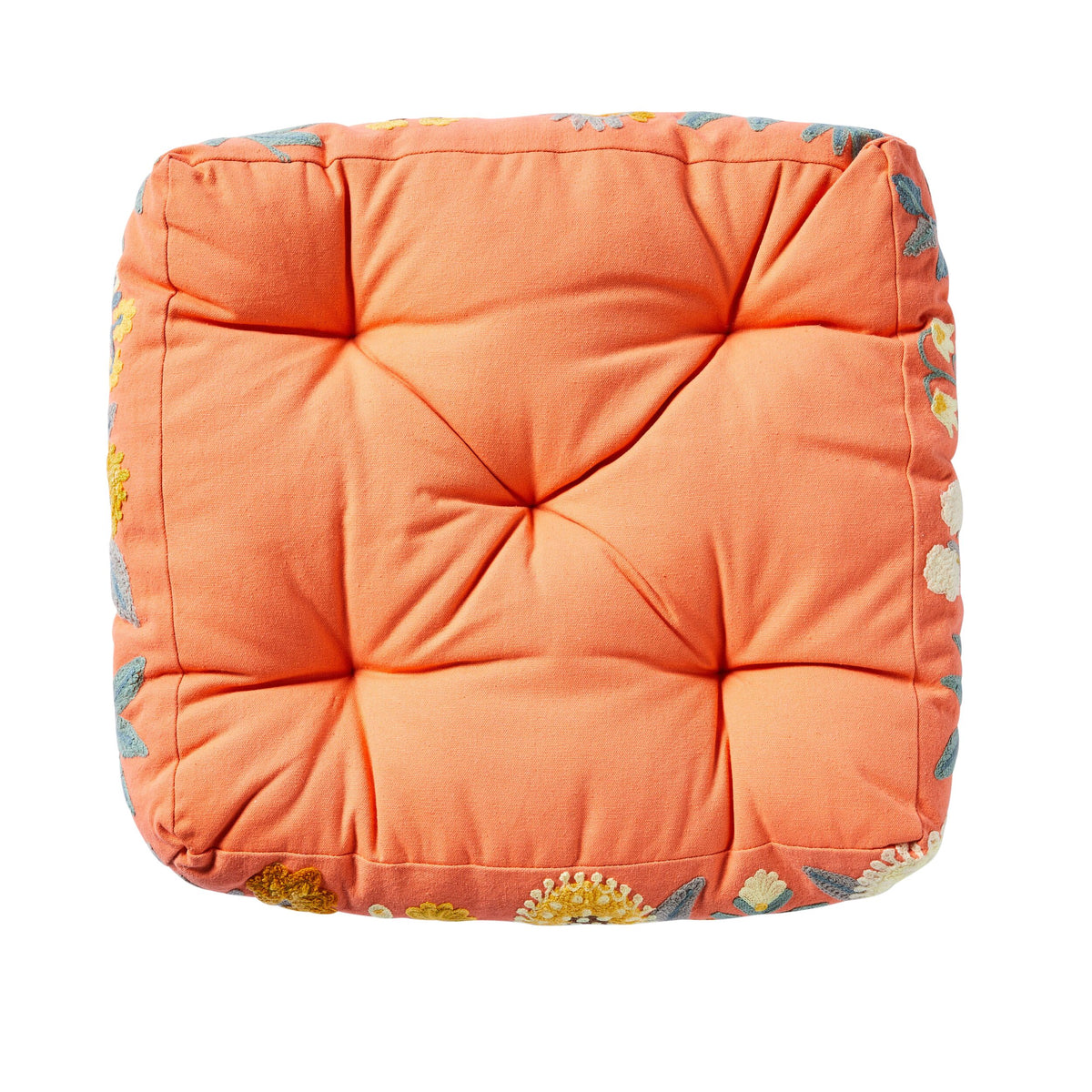 Stitch Floor Cushion Mandarin 45x45x10cm Early Settler AU
