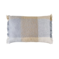 Hunter Wool Blend Cushion Sky Blue Check 40x60cm