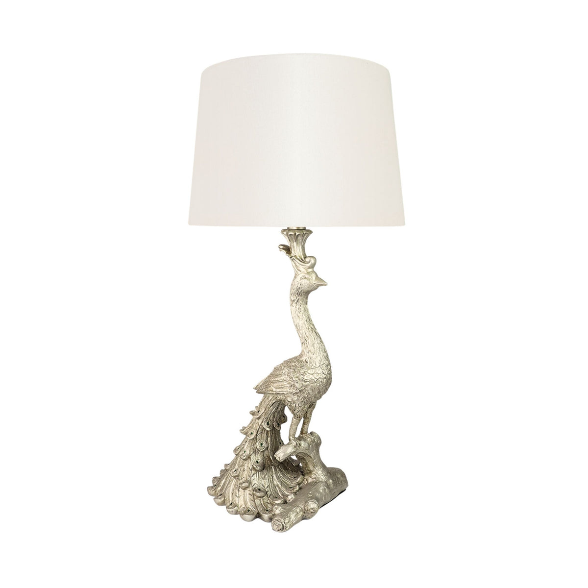Peacock Table Lamp Gold 69cm - Image 1