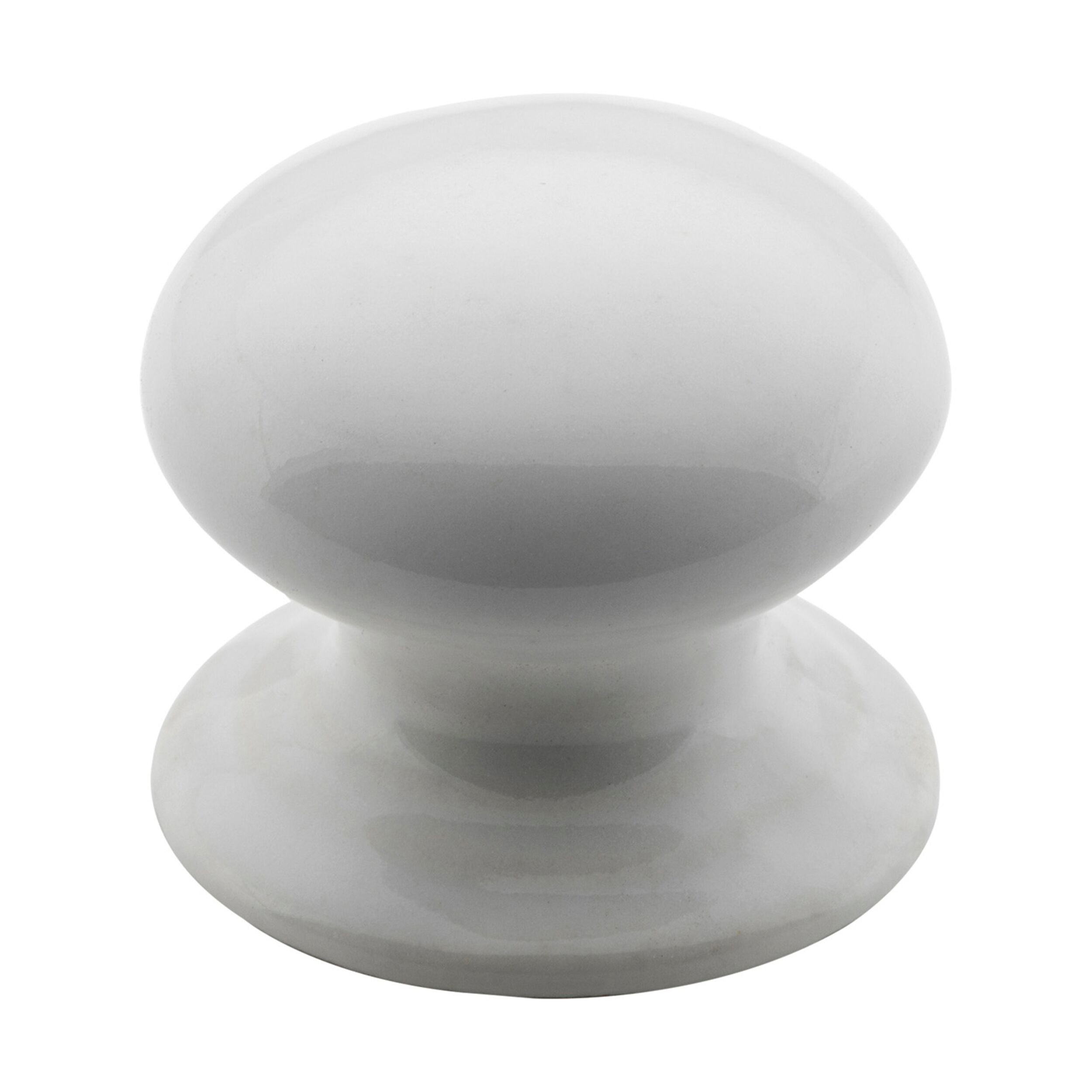 3740 Cupboard Knob White Porcelain Round D30xP29mm