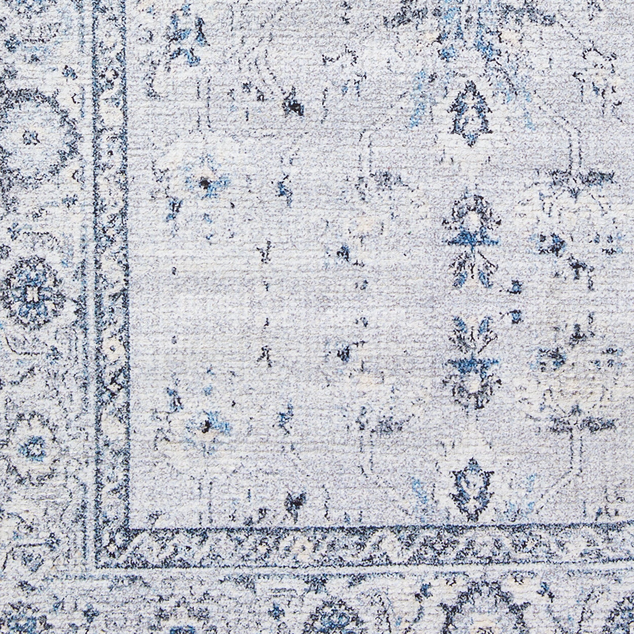 Aditya Vintage Blue Reversible Rug 70x150cm