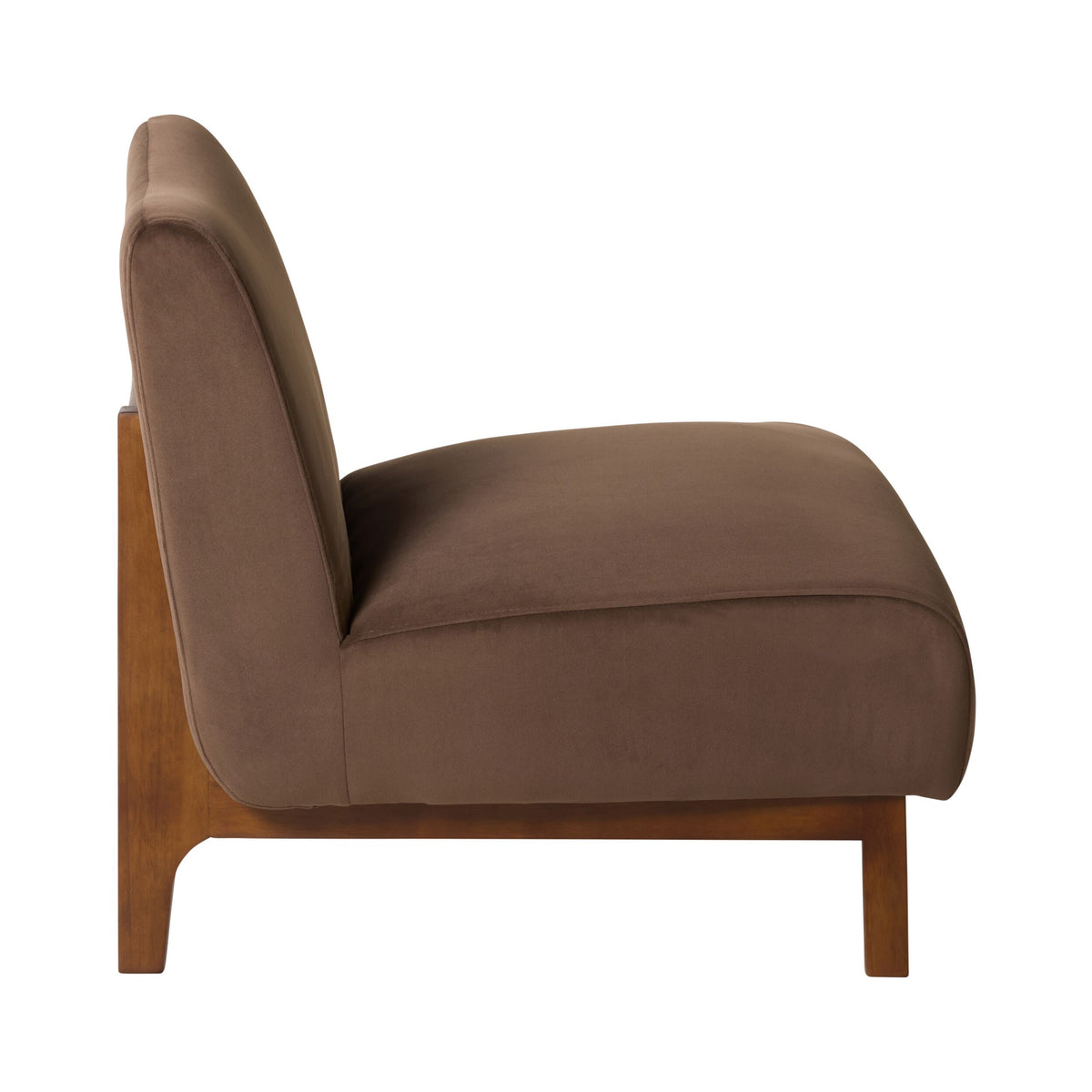 Lenne Occasional Chair Velvet Burnt Chocolate