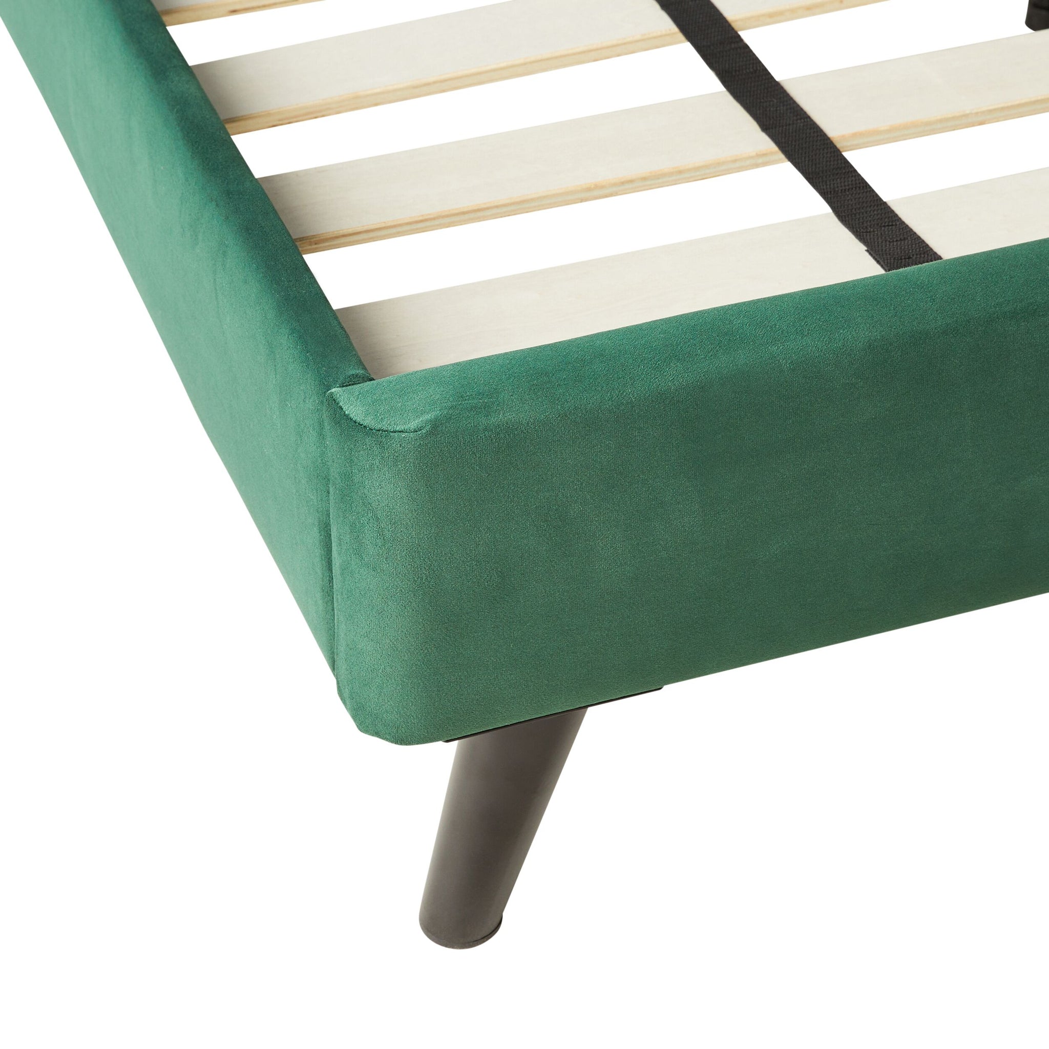 Pleat Bed Queen Emerald
