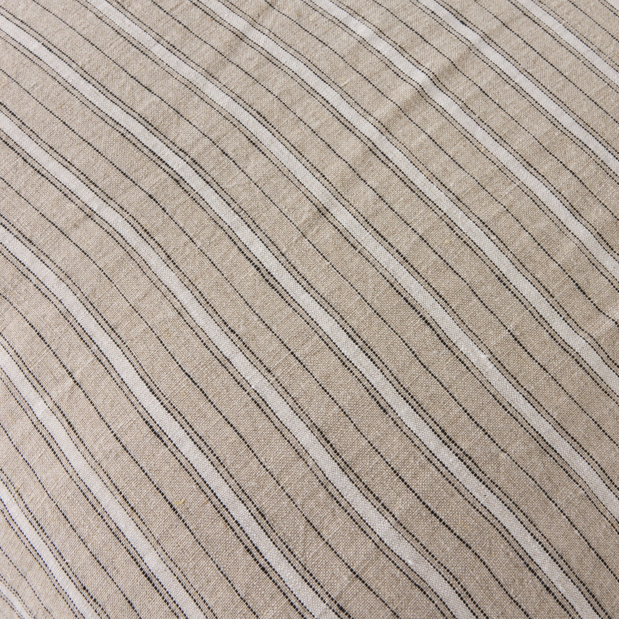 Antibes Stripe Linen Cushion Natural 50x50cm