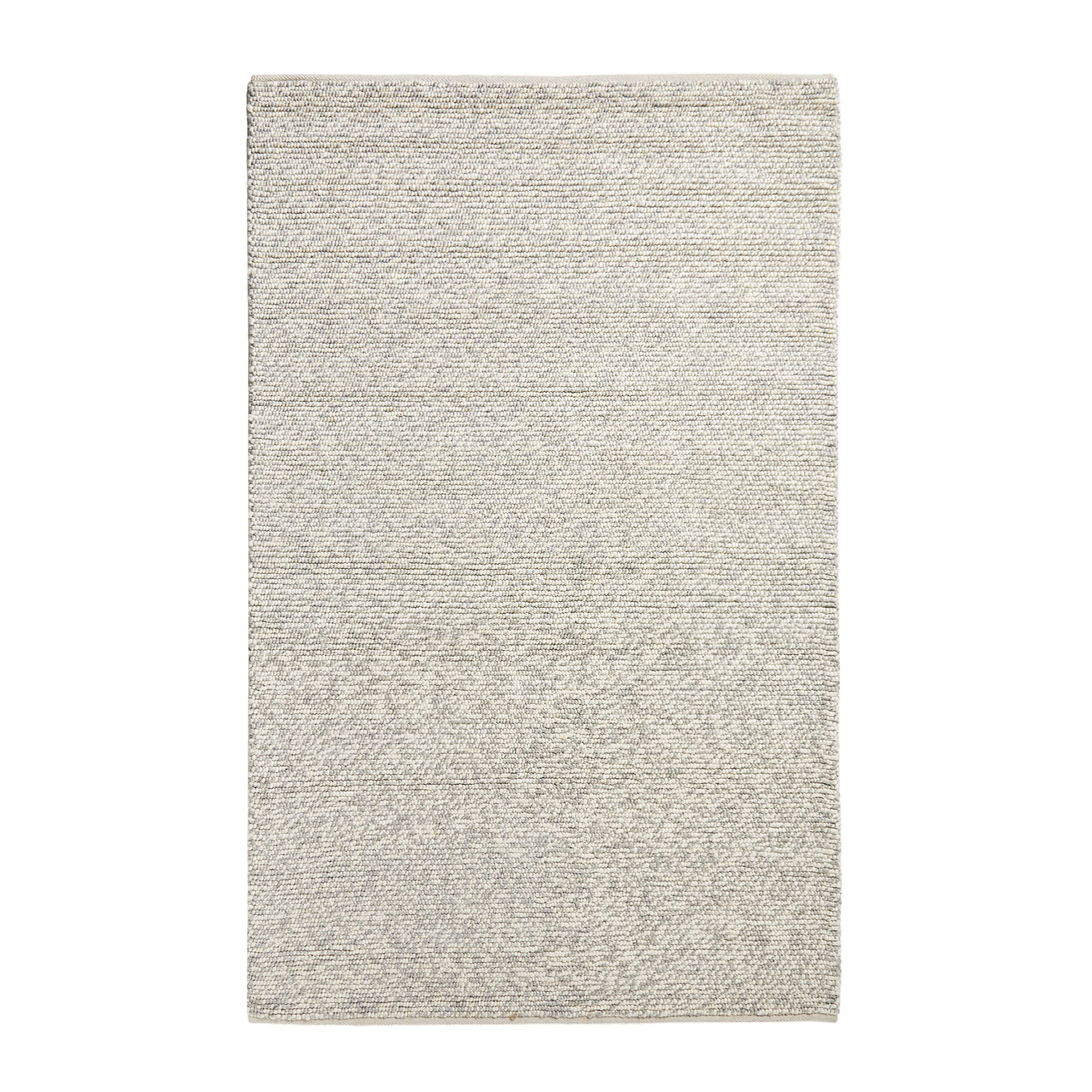 Pebbles Hand Woven Grey Wool Viscose Rug 240 x 150 cm