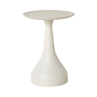 Jindi Round Side Table White Wash 38 x 51 x 38cm