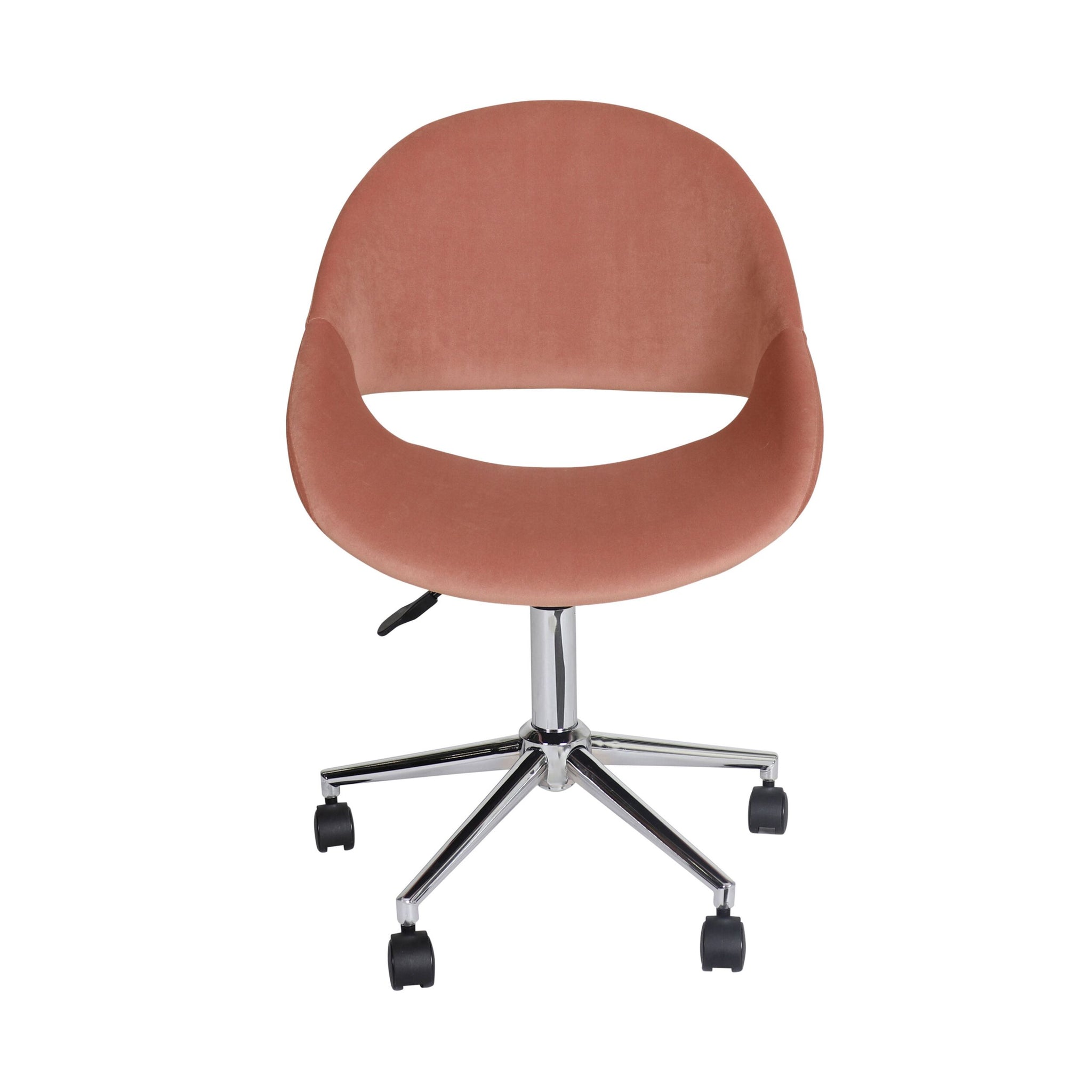 Kip Velvet Desk Chair Velvet Rose