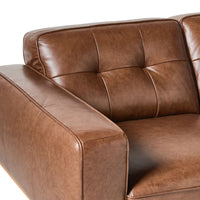 Carson 2 Seater Leather Sofa Dakota Mocha