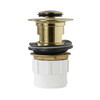 Camden Pop Up Waste Universal 32/40 x 80mm with Overflow Brushed Brass