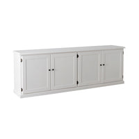 Armand 4 Door Book Cabinet 240 x 83cm White