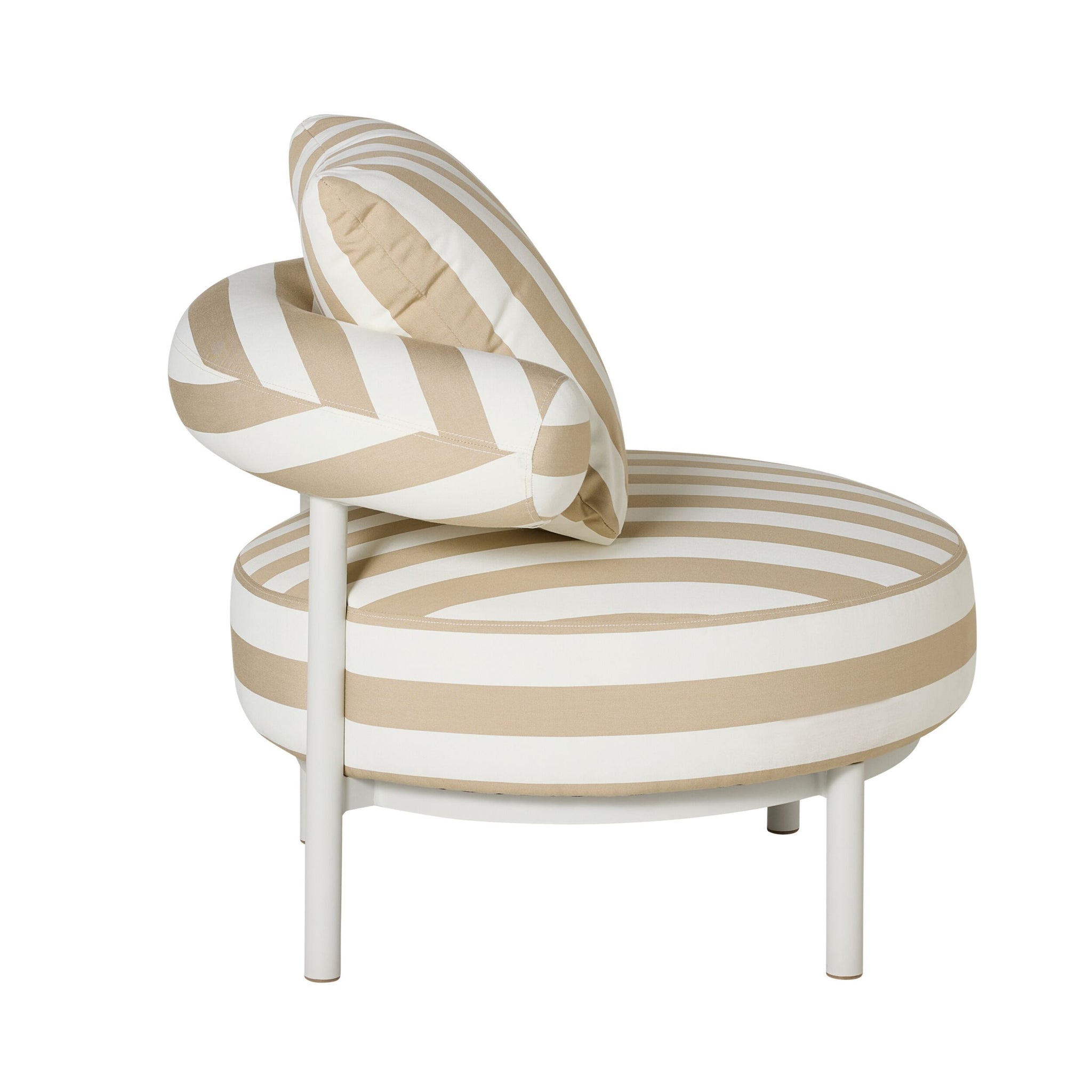 Parri Occasional Chair Taupe Stripe