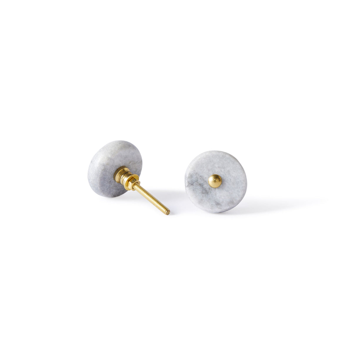 Ara Grey Pin Detail Round Knob 4cm