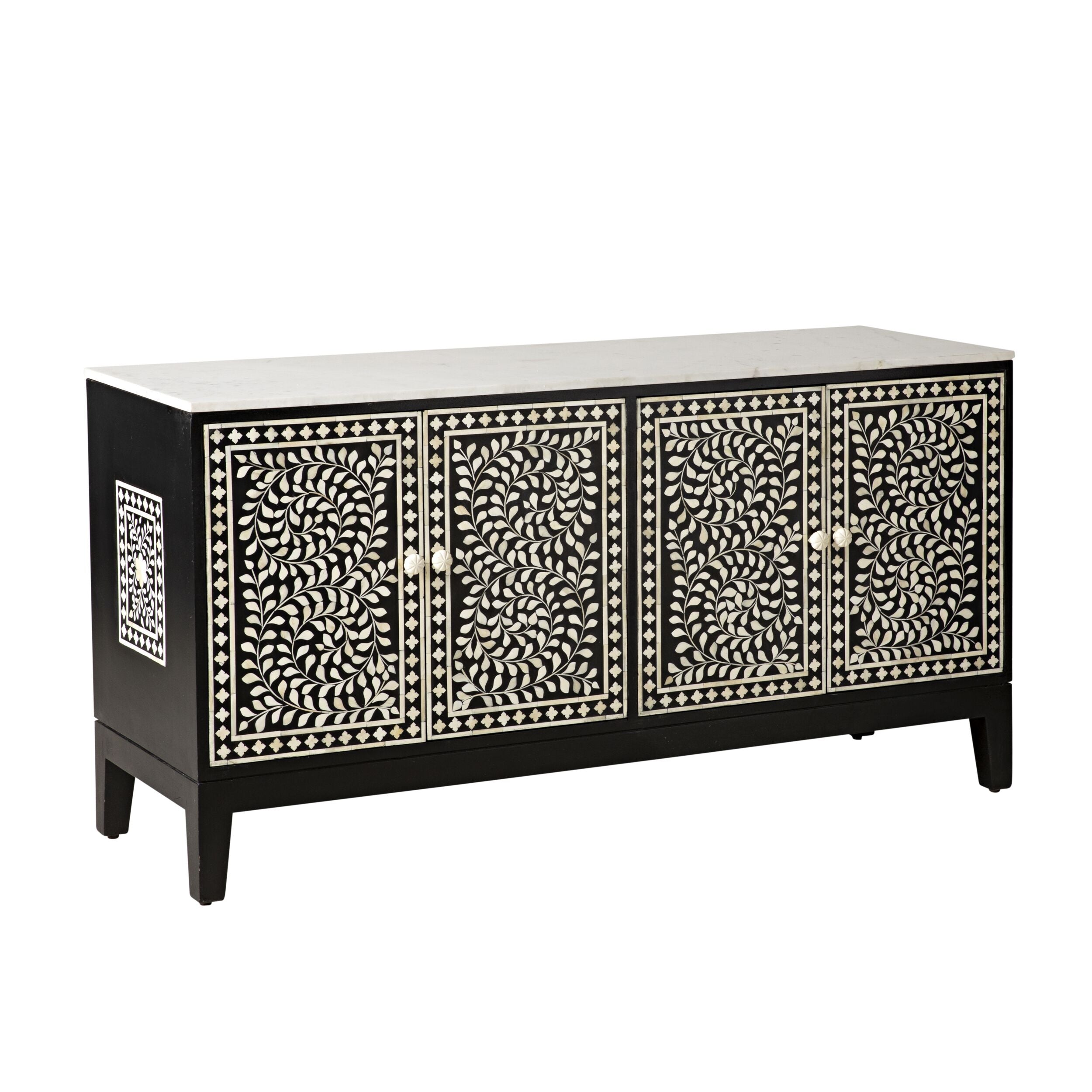 Bone Inlay Sideboard Black