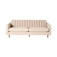 Stitch 3 Seater Velvet Sofa Taupe