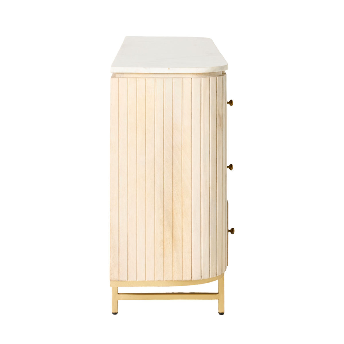Deva 6 Drawer Chest with Marble Top