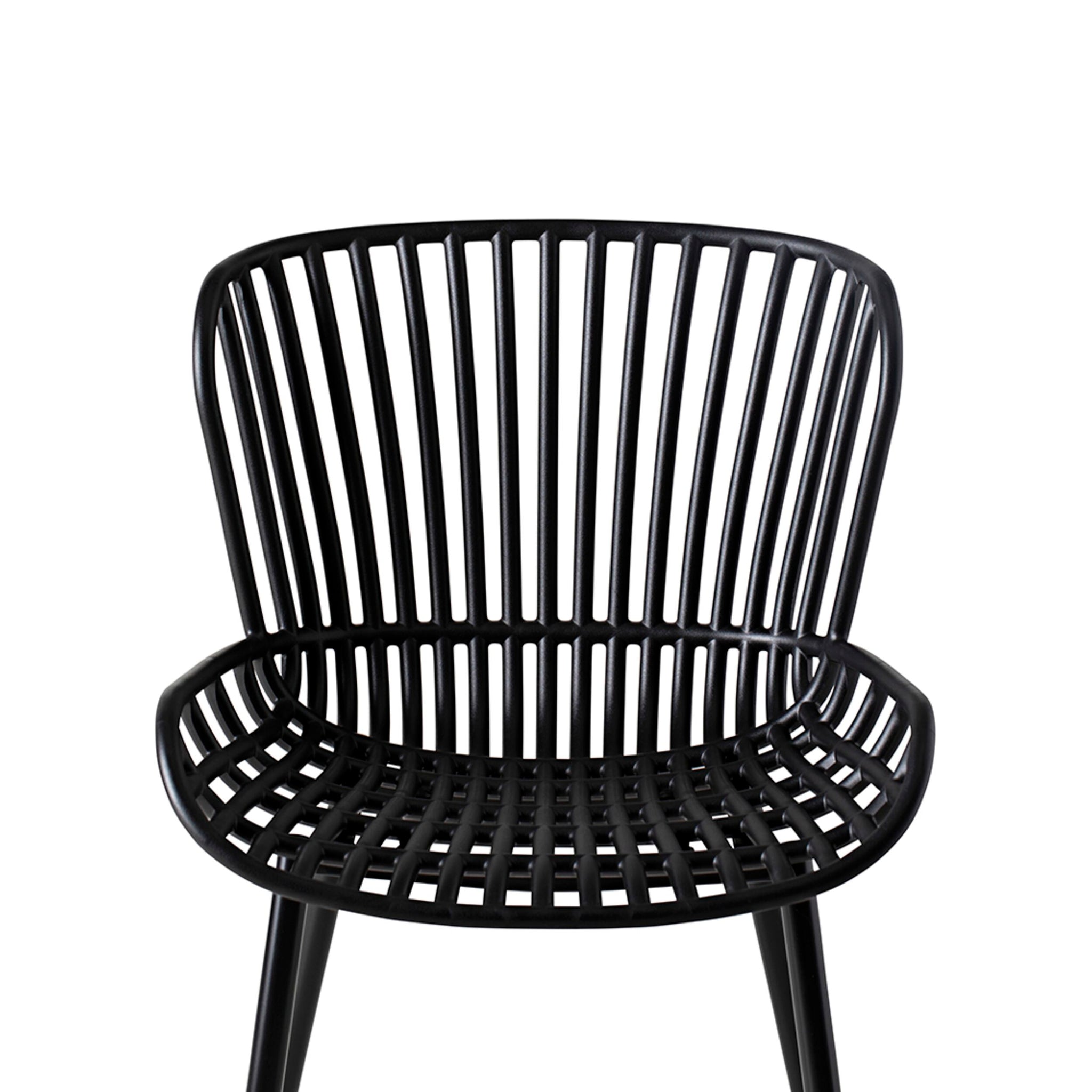 Lini Outdoor Dining Chair Black