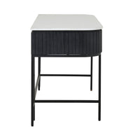 Deva Large 3 drawer Desk Black