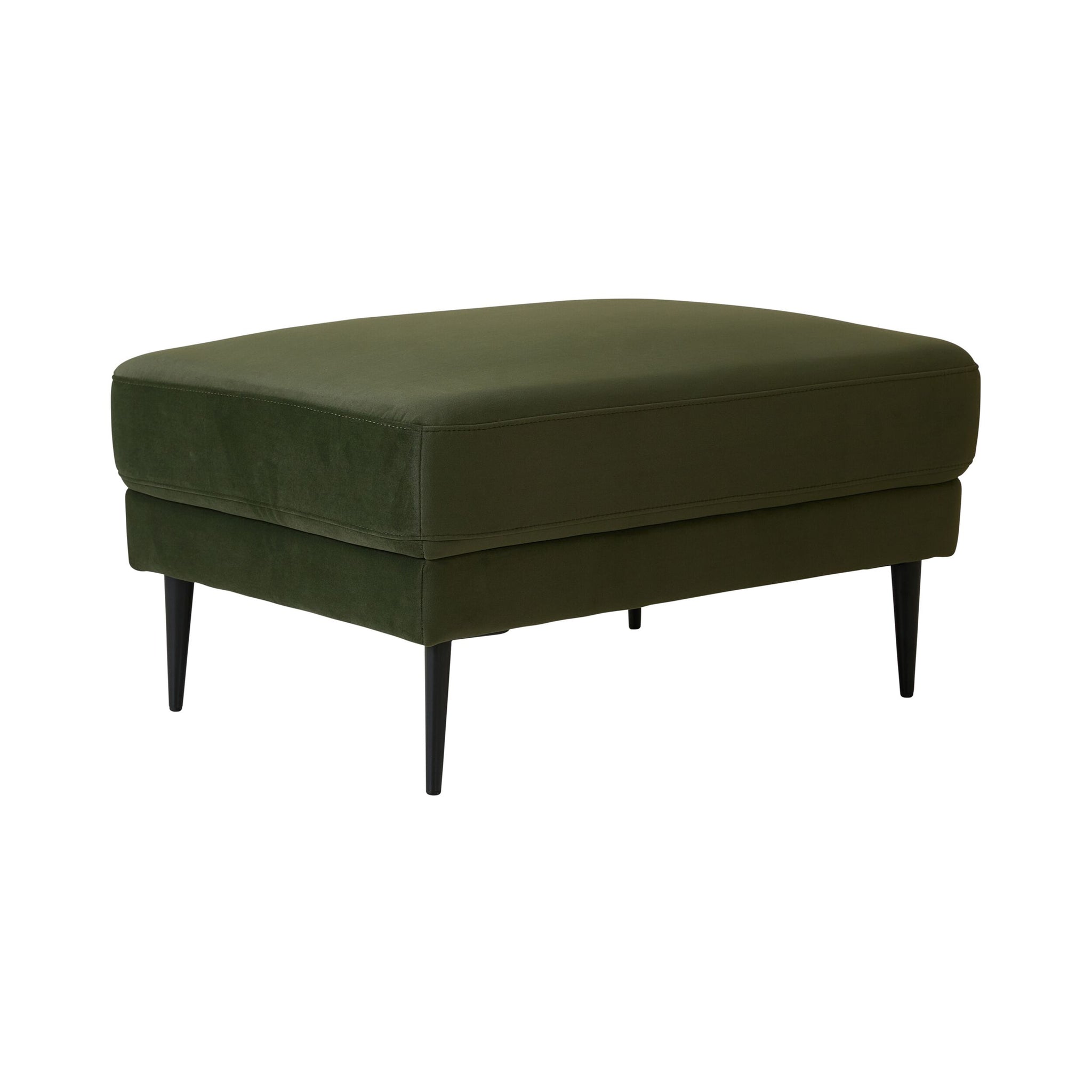 Irvine Ottoman Velvet Eucalyptus