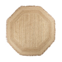Tulum Braided Octagonal Jute Rug 200cm