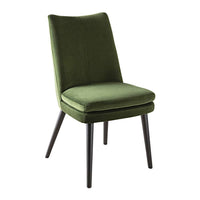 Aura Velvet Dining Chair Olive Green